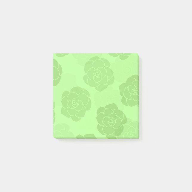 Bloco De Notas Rounded Succulents Post it Notes (Frente)