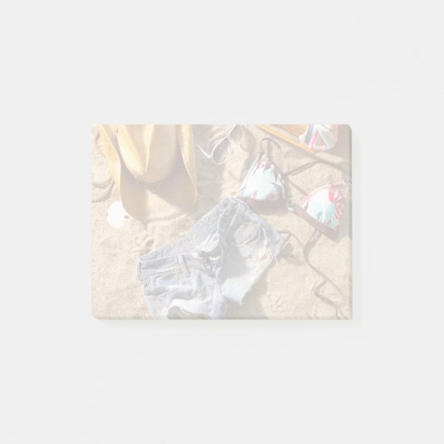 Bloco De Notas Roupa deixada atrás na praia (Frente)