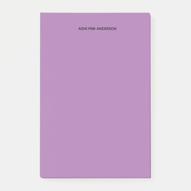 Bloco De Notas Roxo bonito (Frente)