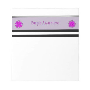 Bloco De Notas Roxo Clover Ribbon por Kenneth Yoncich