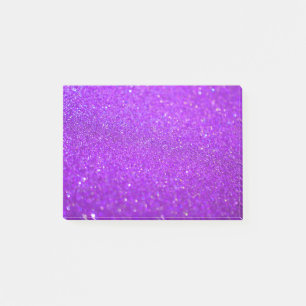 Bloco De Notas Roxo com brilho