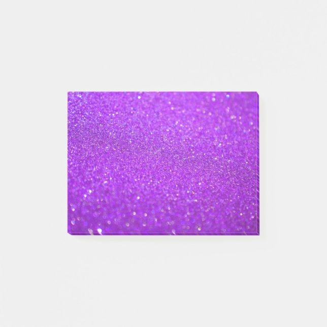 Bloco De Notas Roxo com brilho (Frente)