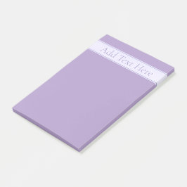 Bloco De Notas Roxo de Lavanda Leve Elegante Personalizável