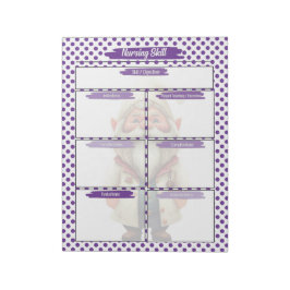 Bloco De Notas Roxo Dr. Gnomo Enfermando Modelo