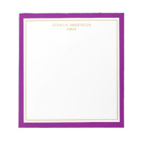 Roxo Elegante Dourado Personalizado