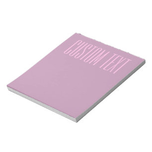 Bloco De Notas Roxo Pastel & Rosa Claro Texto Editável Moderno
