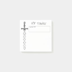 Bloco De Notas RPG Controlador de Ponto de Acertos PnP Tabletop