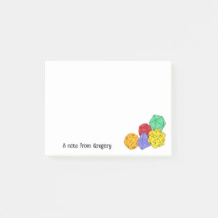 Bloco De Notas RPG Gaming Dice, Conselho, Jogos Fantásticos Perso