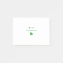 Bloco De Notas Rua de sorte. Dia de Patrick