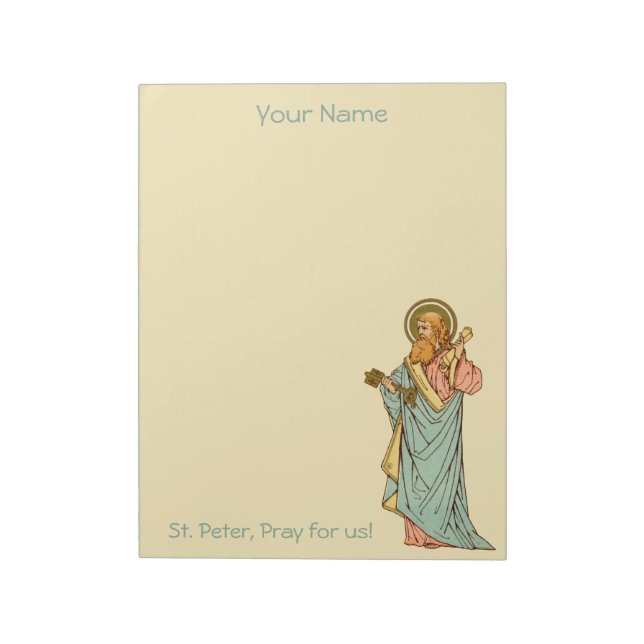 Bloco De Notas Rua. Peter the Apostle (RLS 14) 8,5"x11" (Invertido)