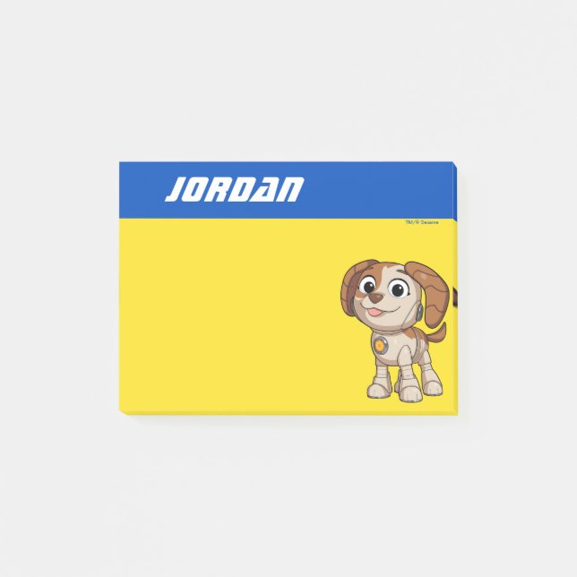 Bloco De Notas Rua Sésamo | Mecha Builders Tango | Adicionar nome (Frente)