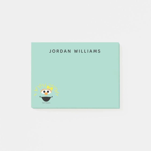 Bloco De Notas Rua Sésamo | Rosita Face Art (Frente)