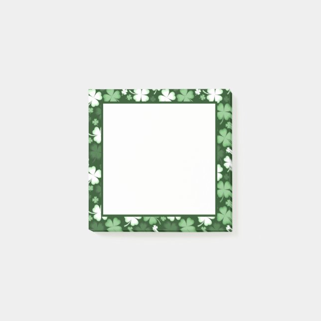 Bloco De Notas Rua, Shamrocks do Dia de Patrick (Frente)
