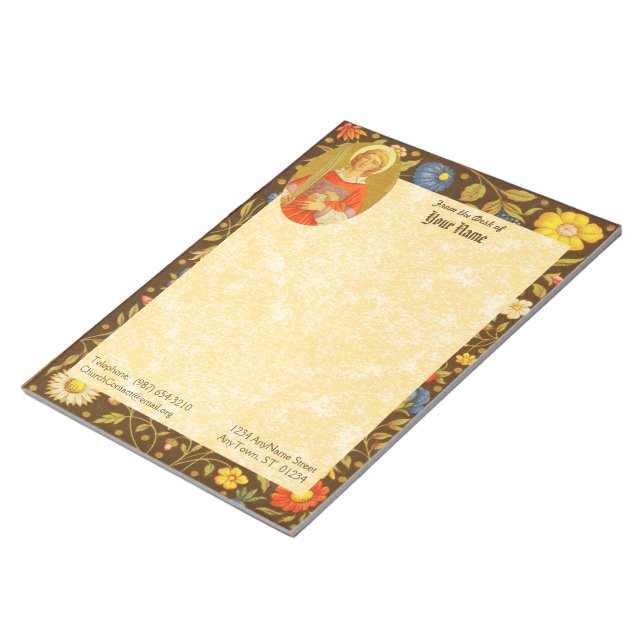 Bloco De Notas Ruas. Stephen the ProtoMartyr (PM 08) 11"x8.5" (Inclinado)