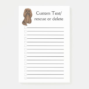 Bloco De Notas Ruby Cavalier Rei Charles Spaniel 