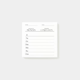 Bloco De Notas Russo | Prática de Conjugação de Verbos