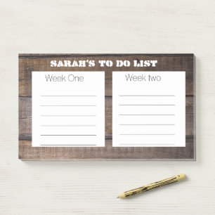 Bloco De Notas Russo Único Organizou Coisas Para Fazer Lista Pers