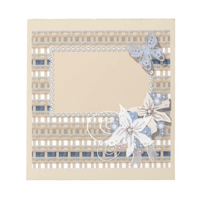 Bloco De Notas Rustic, casamento (Frente)