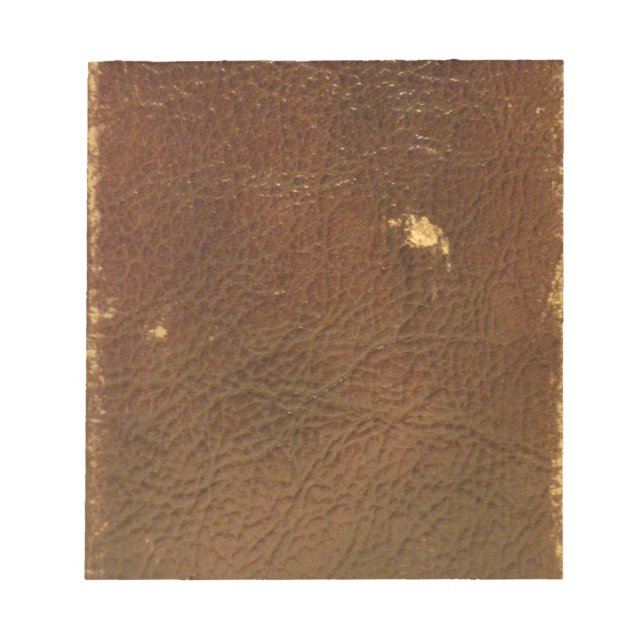 Bloco De Notas Rustic Faux Brown Leather (Frente)