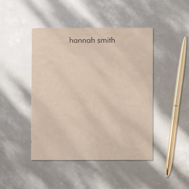 Bloco De Notas Rustic Kraft (Criador carregado)