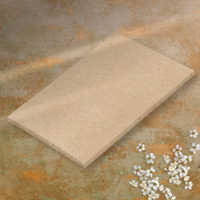 Bloco De Notas Rustic Kraft Boho Simples (Simple Rustic Kraft Boho Post-it Notes)