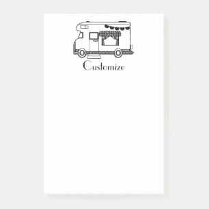 Bloco De Notas RV Camper Caravan Thunder_Cove