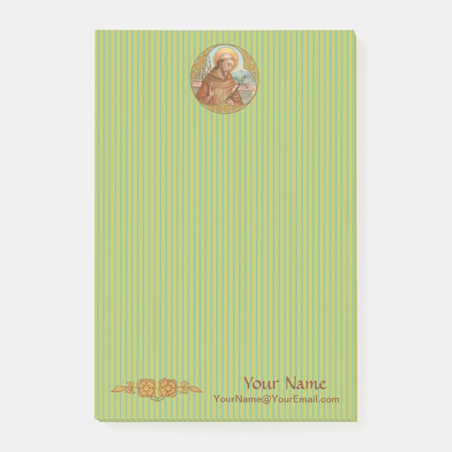 Bloco De Notas S. Francisco de Assis (BK 002) 4"x6" (Frente)