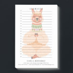 Bloco De Notas Sabor| Funny Llama Personalizada<br><div class="desc">Estas pastas de notas são perfeitas para todos os tipos de listas de tarefas. Personalize um conjunto de Postas maravilhosas Ele anota para si mesmo ou como um presente. Essas maravilhosas pequenas beleza são excelente de lembretes e mensagens e, quando personalizadas, ganharam prioridade em casa ou no escritório. Personalizados com...</div>