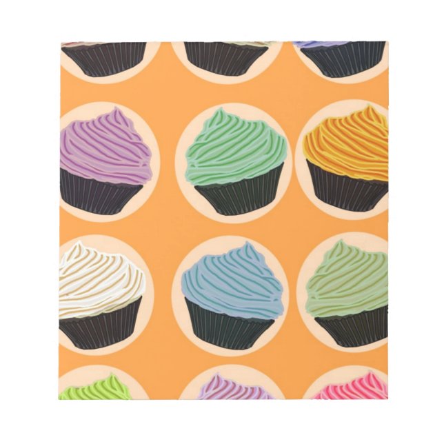Bloco De Notas Sabores do cupcake (Frente)
