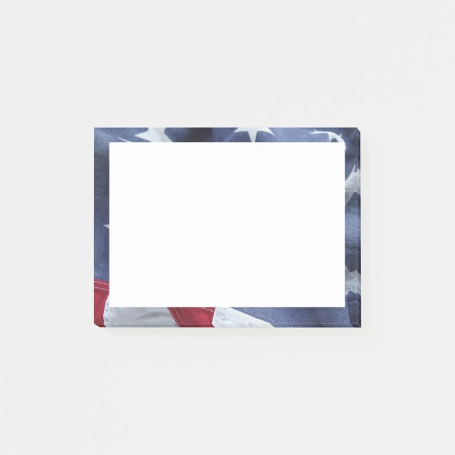 Bloco De Notas Sacudir de bandeira americana (Frente)