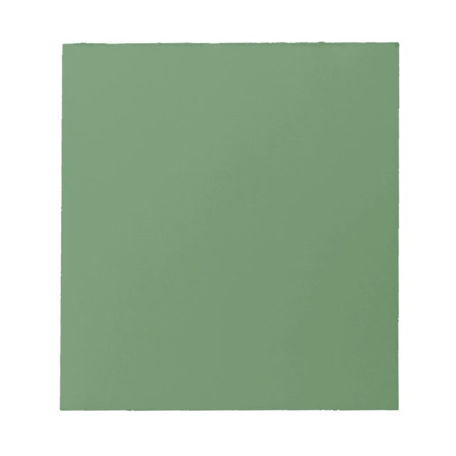 Bloco De Notas Sage escuro (cor sólida) (Frente)