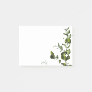 Bloco De Notas Sage minimalista Eucalyptus Posta anotações