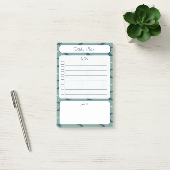 Bloco De Notas Sage Moon To-Do List Notepad 4"x6" (Escritótio)