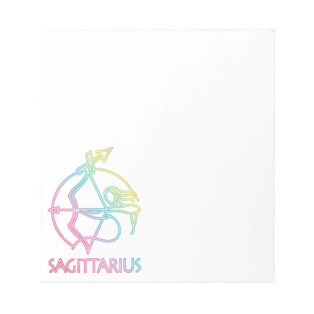 Bloco de notas sagitário de 40 páginas (Frente)