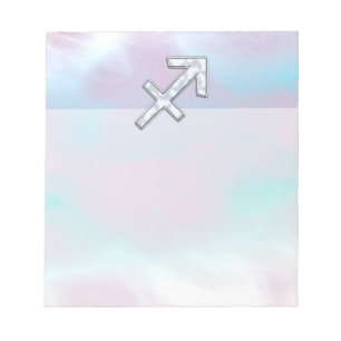 Bloco De Notas Sagitário - Sinal Zodíaco sobre a Mãe do Estilo Pé