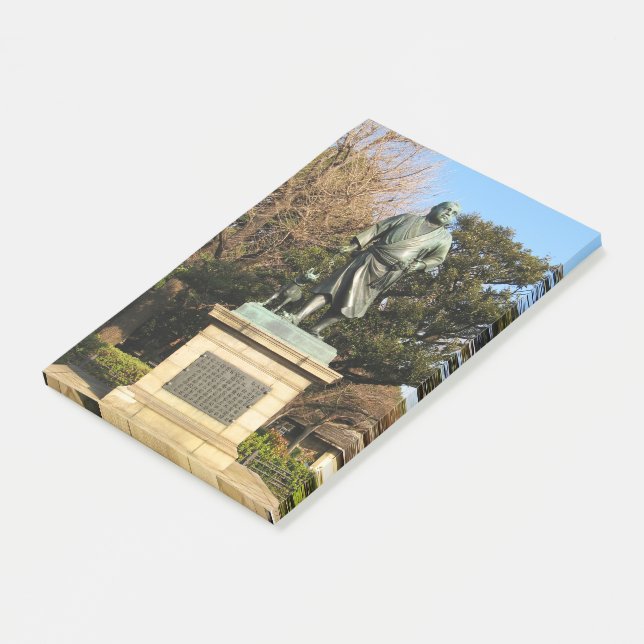 Bloco De Notas Saigo Takamori (O Último Samurai) & Estátua De Cac (Inclinado)