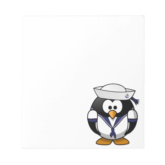 Bloco De Notas Sailor Penguin (Frente)