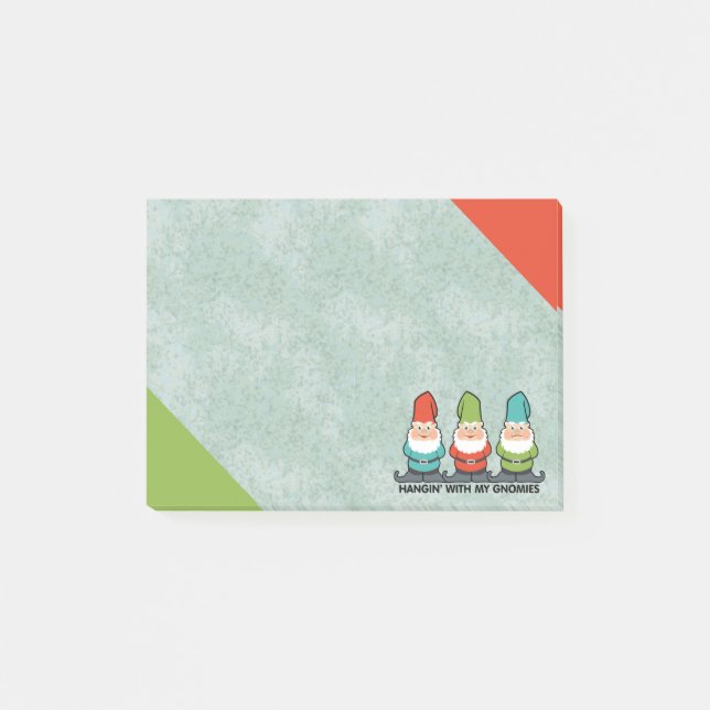 Bloco De Notas Saindo Com Meus Gnomos (Frente)