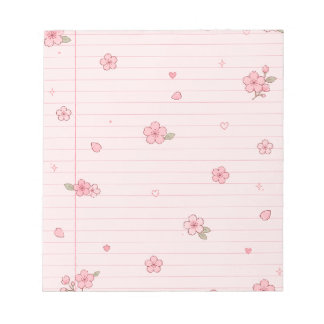 Bloco De Notas Sakura Rosa