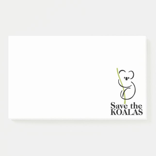 Bloco De Notas Salve os Coalas (Frente)