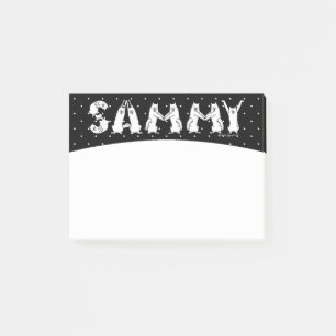 Bloco De Notas Sammy Ortografou em Samoyed Dog Letters