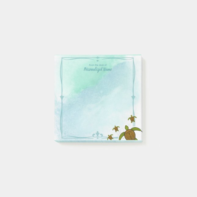 Bloco De Notas Sammy Sea Turtle (Frente)