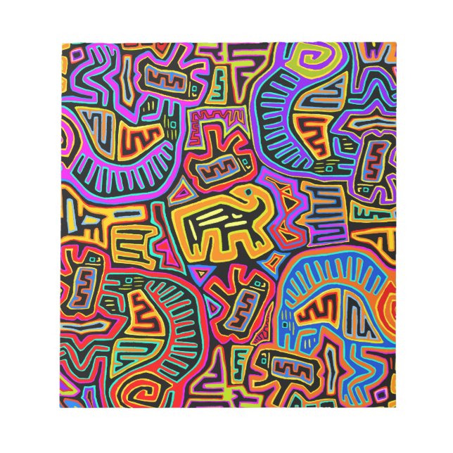 Bloco De Notas San Blas Island Mola Collage (Frente)