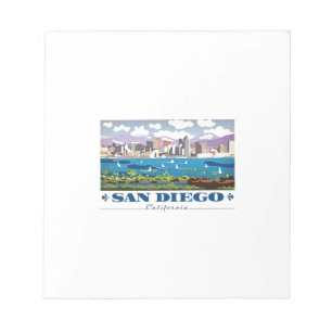 Bloco De Notas San Diego Skyline