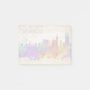 Bloco De Notas San Francisco, skyline da cidade da aguarela de CA
