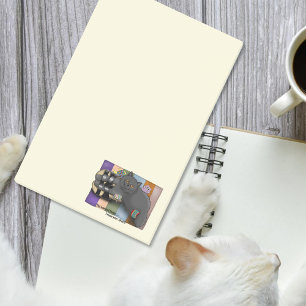 Bloco De Notas Sandálias de Gato British Shorthair Engraçadas Pro
