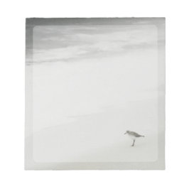 Bloco De Notas Sandpiper costeiro na praia