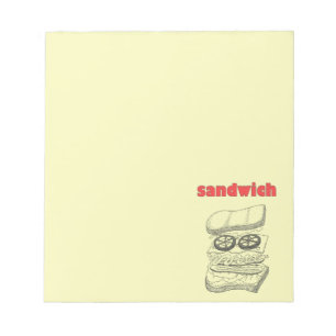 Bloco De Notas Sanduíche