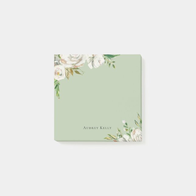Bloco De Notas Sangue Dourado Personalizado Monograma (Frente)