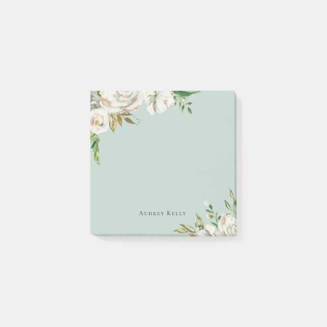 Bloco De Notas Sangue Dourado Personalizado Monograma (Frente)